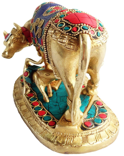 Brass Gaye Bachada Stone Statue 1.998Kg